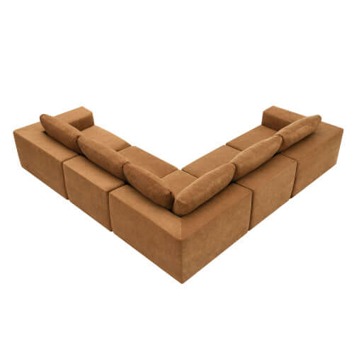 Modern Modular Low Profile Corner Sofa Sectional 116'