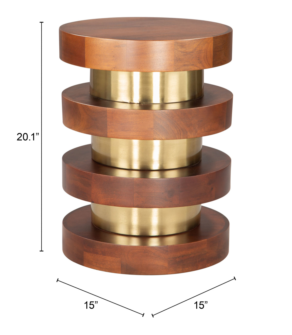 Marigot Walnut Side Table