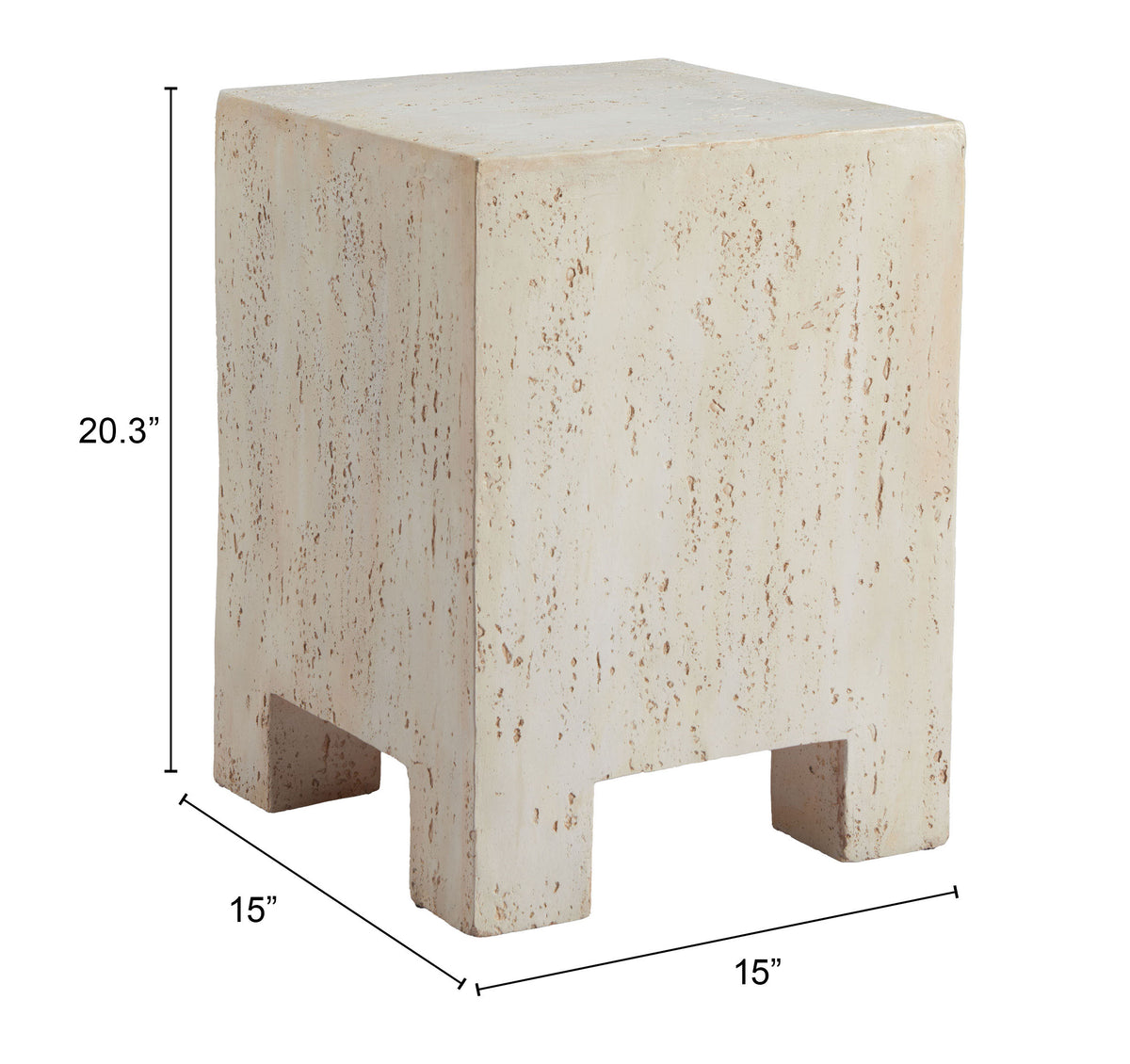 Kitara Beige Side Table