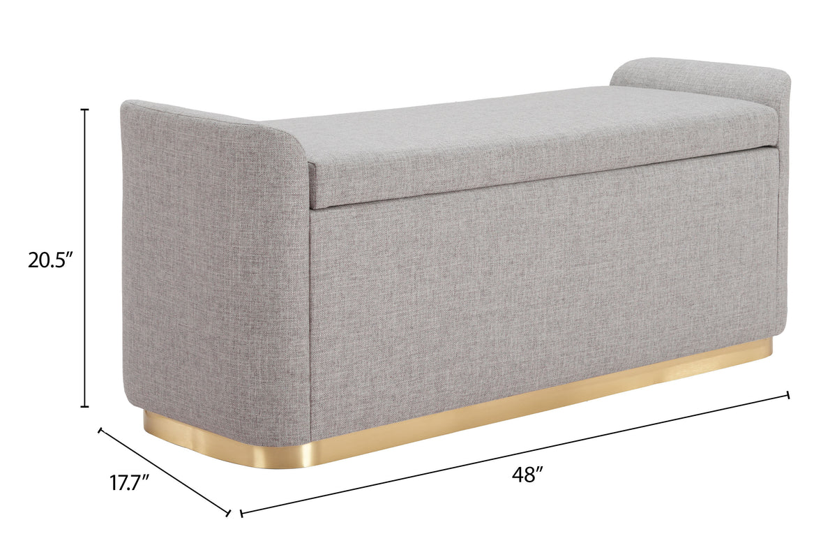 Dobo Gray Storage Bench