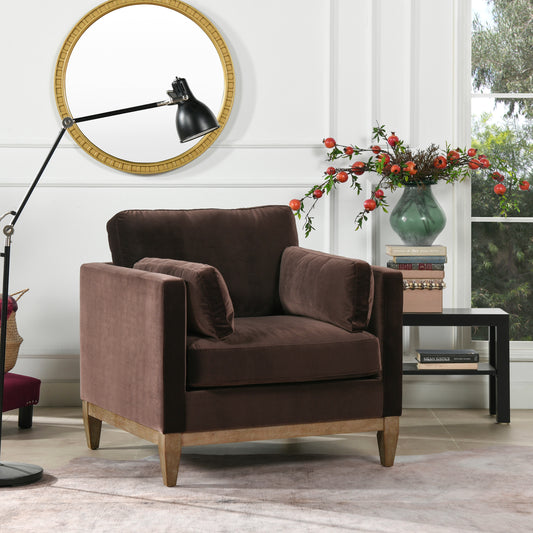Knox Velvet Accent Chair – 36" Accent Chair
