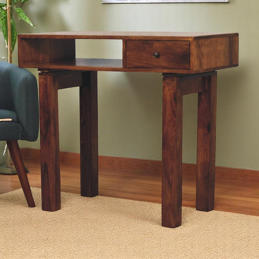 Tula Chestnut Mango Wood Writing Desk