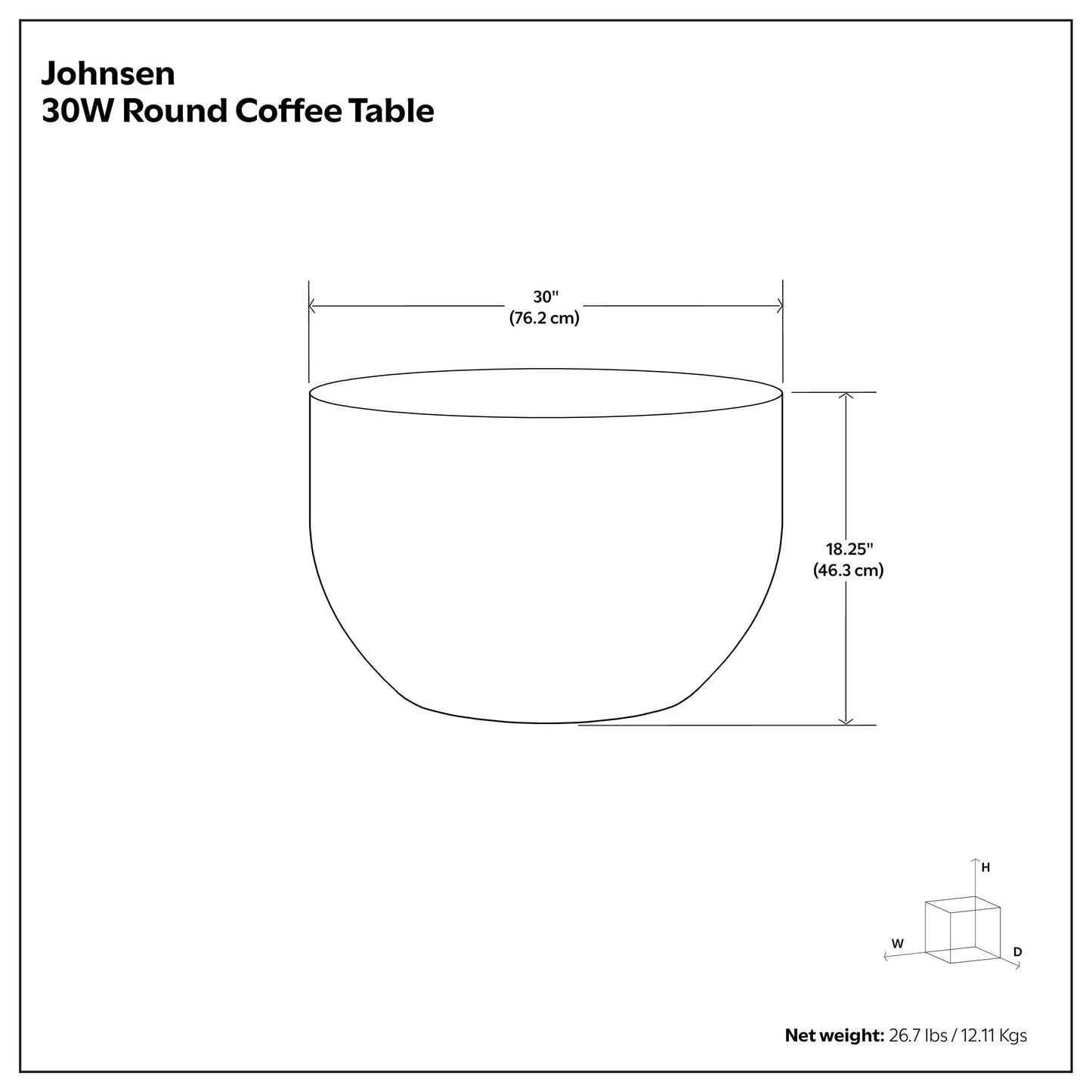 Johnsen Bronze Metal Coffee Table – 29.5" Coffee Table – view 7