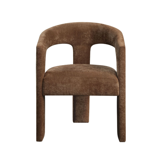 Leonardo Brown Linen Arm Chair (Set of 2) – view 2