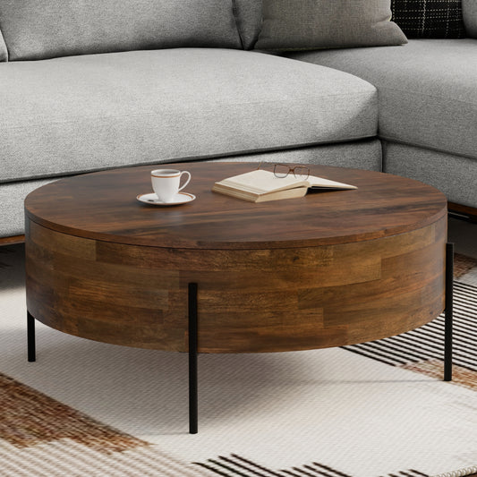 Rayburn Walnut Brown Wood Coffee Table – 38" Coffee Table – view 2