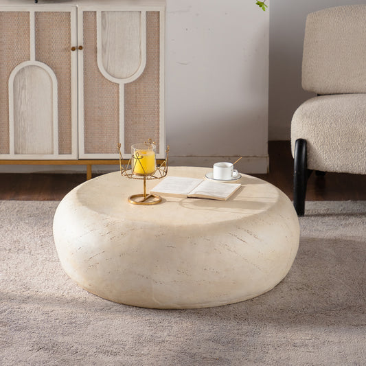 Thistle Amber Magnesium Oxide Coffee Table – 35.43" Round Coffee Table – view 2
