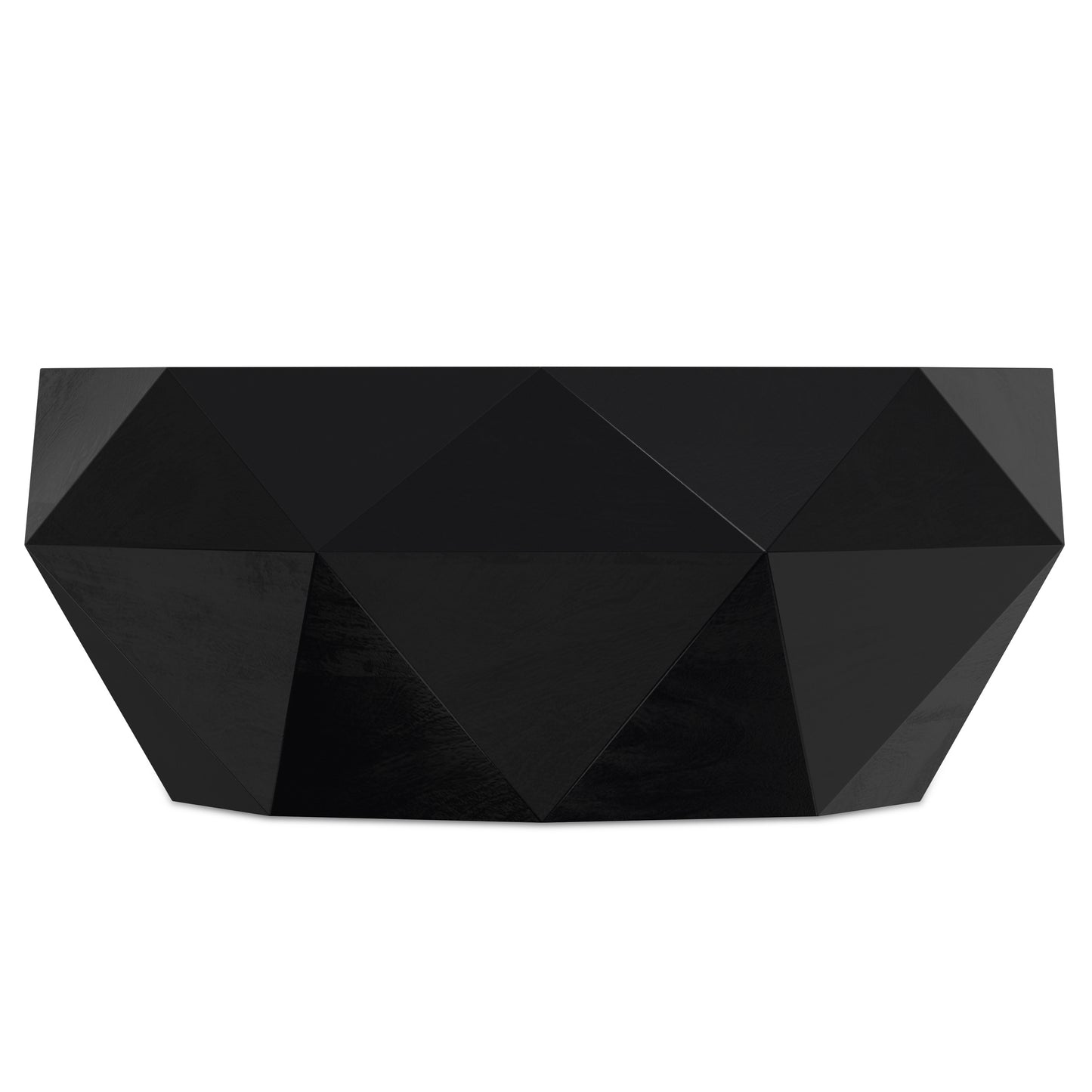 Zayn Black Acacia Wood Coffee Table – 35" Coffee Table – view 8