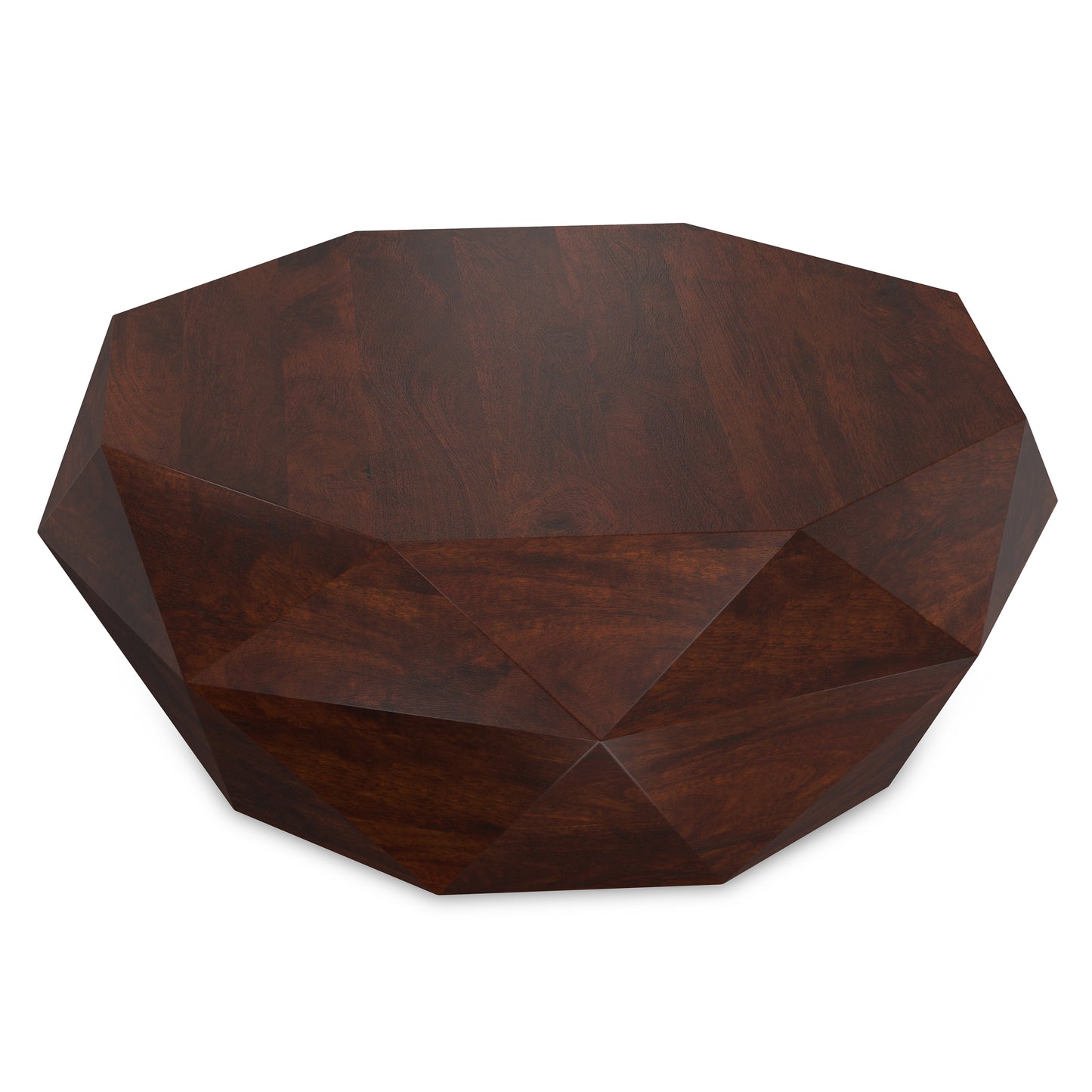 Zayn Walnut Brown Acacia Wood Coffee Table – 35" Coffee Table – view 9