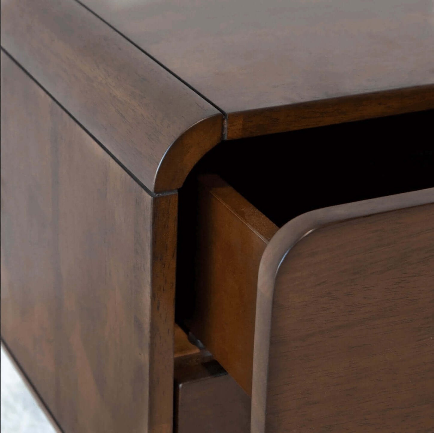 Alexa MCM Styled Wood Nightstand 2 Drawer - Revel Sofa