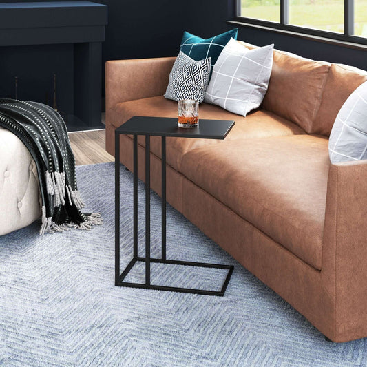 Atom Metal Side Table in Black or Red - Revel Sofa