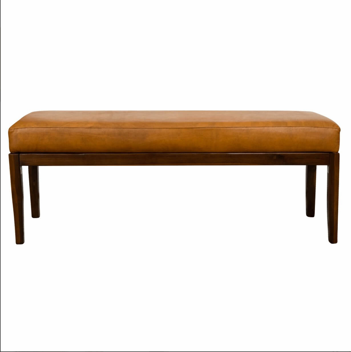 Austin MCM Genuine Leather Bench - Revel Sofa