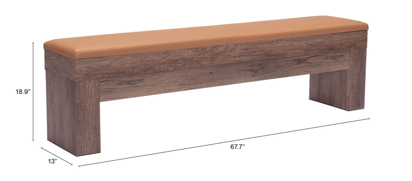 Bonker Multifunctional Storage Wood Dining Bench (Set of 2) - Revel Sofa