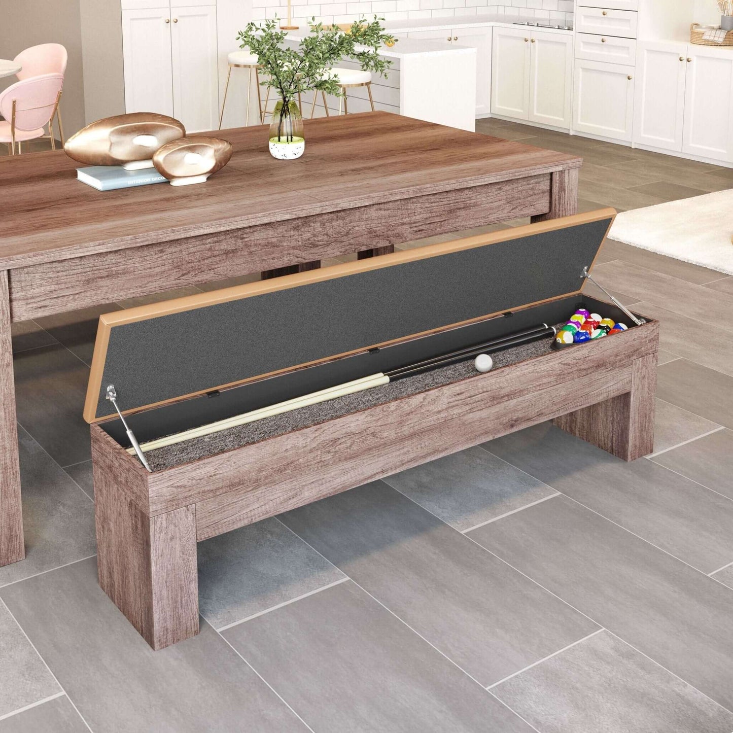 Bonker Multifunctional Storage Wood Dining Bench (Set of 2) - Revel Sofa