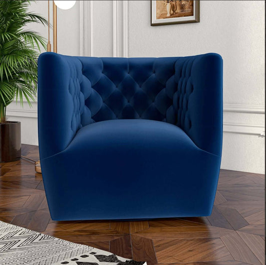 Delaney MCM Tufted Swivel Accent Chair - Revel Sofa