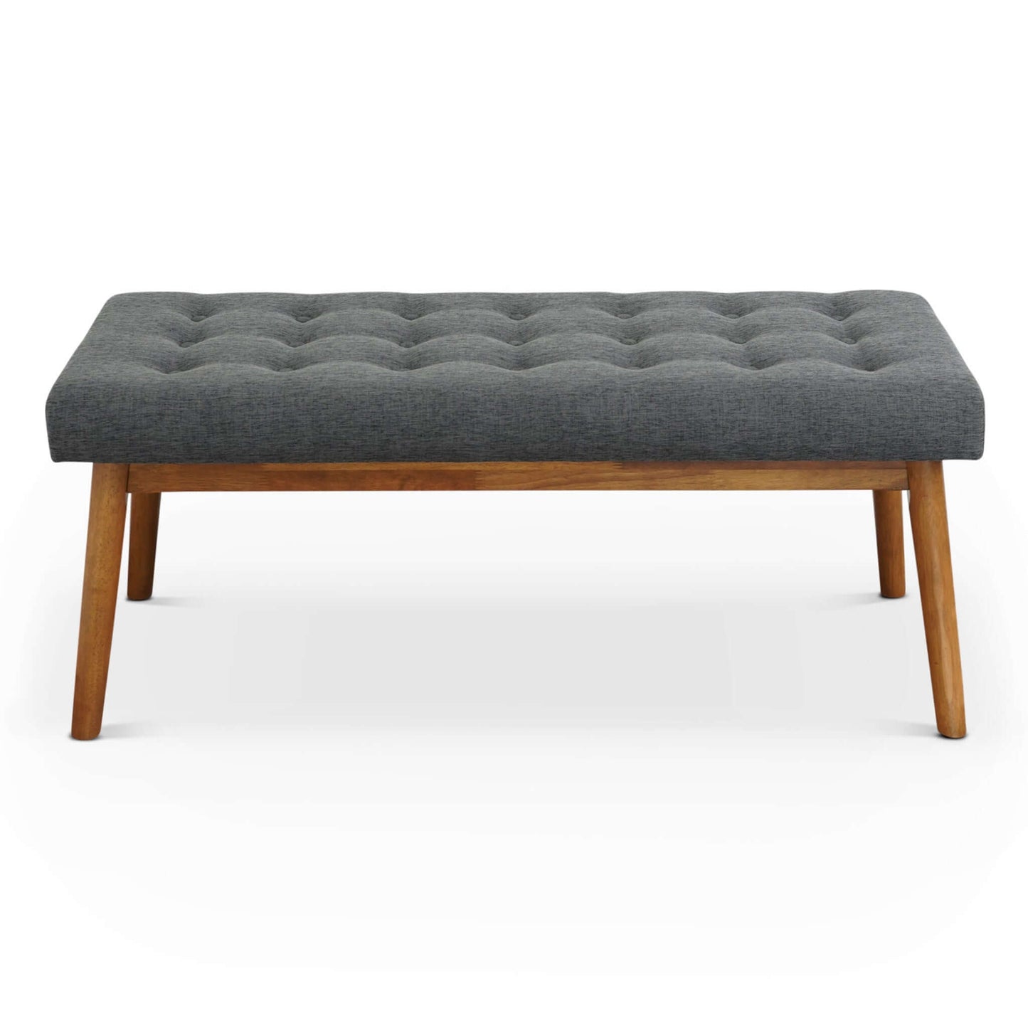 Delilah MCM Tufted Upholstered Fabric Bench - Revel Sofa