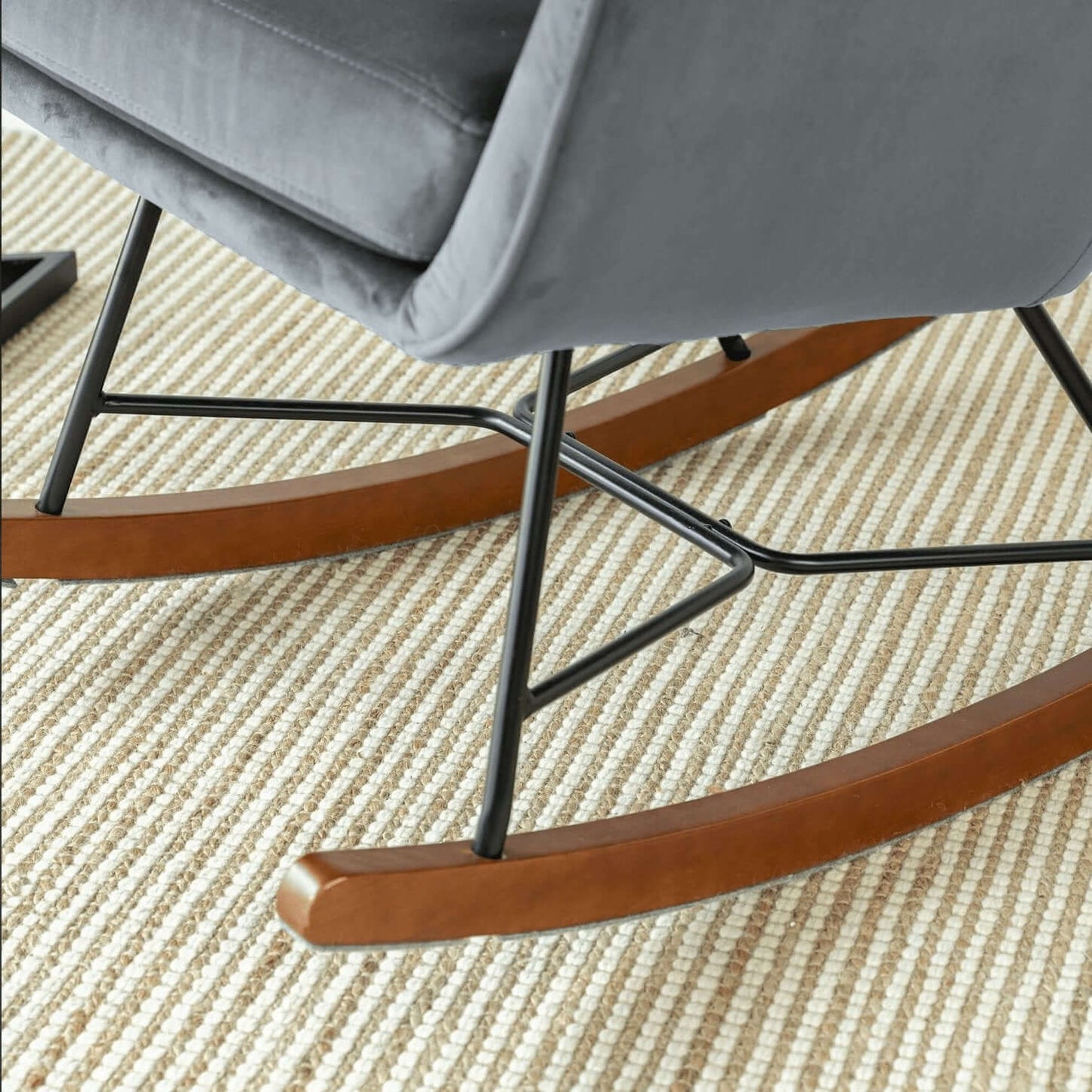 Hannah MCM Tufted Rocking Chair - Various Colors - Revel Sofa