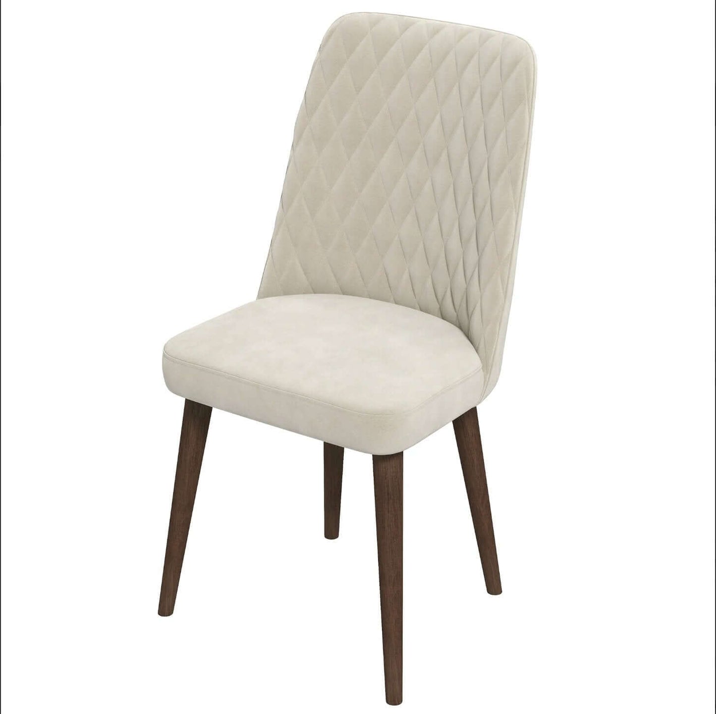 Katie MCM Tufted Velvet Dining Chairs (Set Of 2) - Revel Sofa