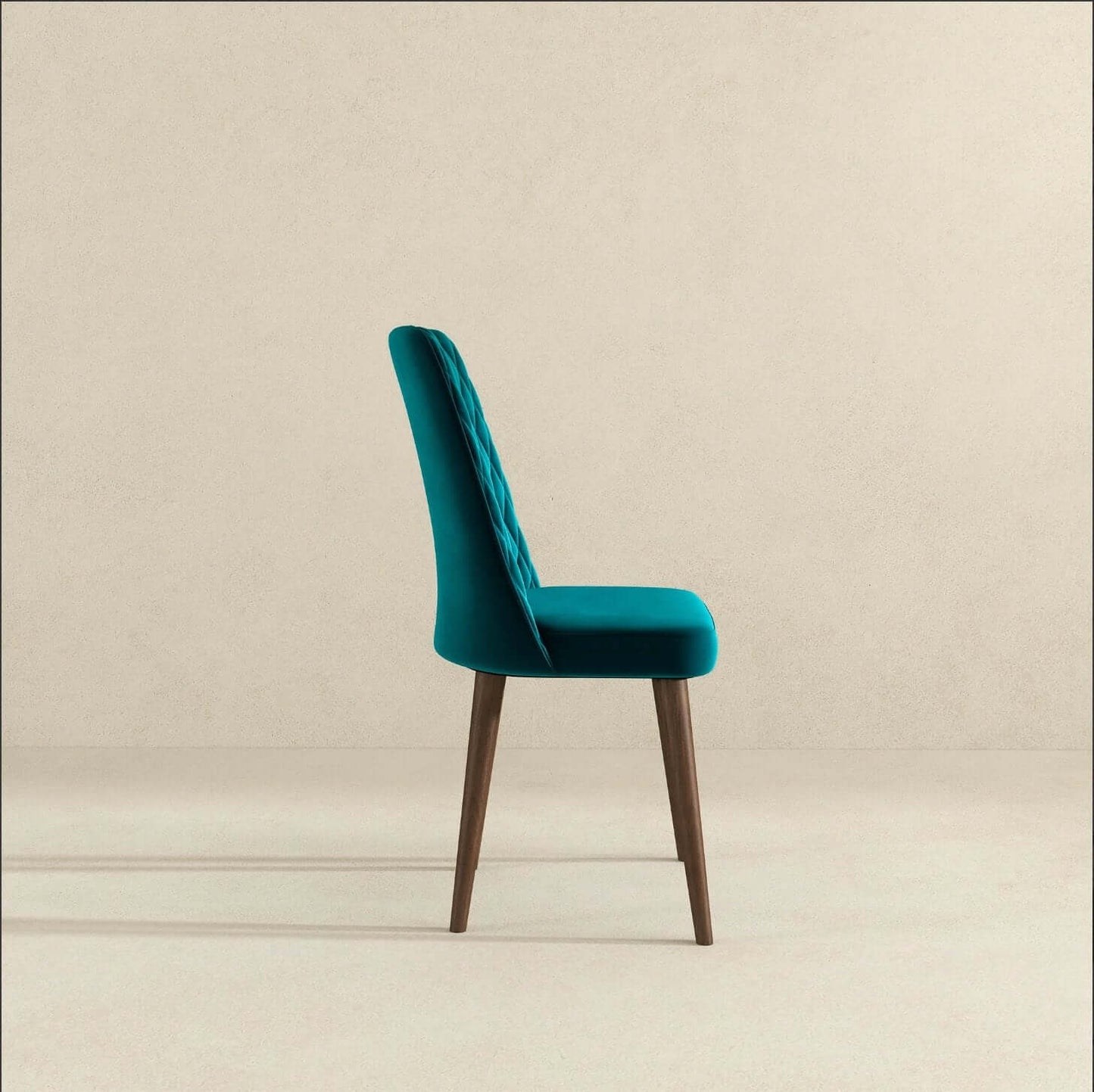 Katie MCM Tufted Velvet Dining Chairs (Set Of 2) - Revel Sofa