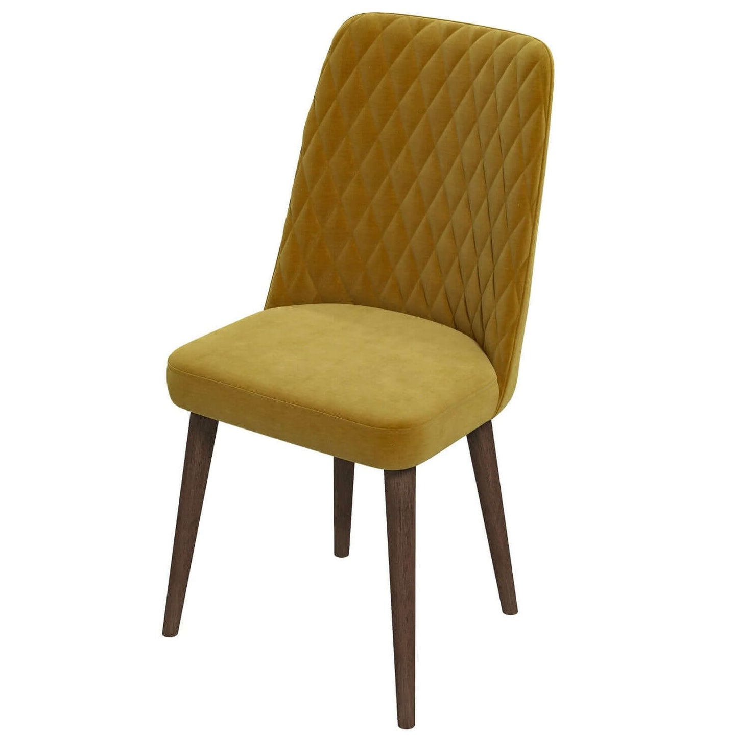Katie MCM Tufted Velvet Dining Chairs (Set Of 2) - Revel Sofa