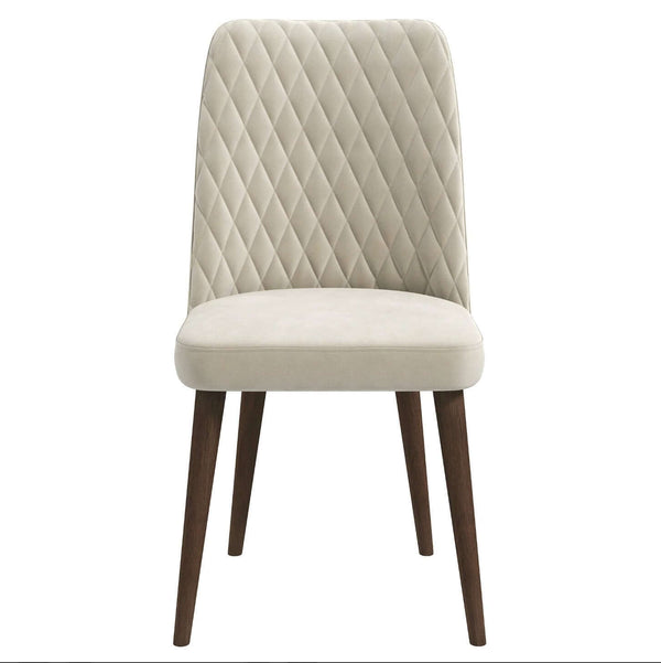 Katie MCM Tufted Velvet Dining Chairs (Set Of 2) - Revel Sofa