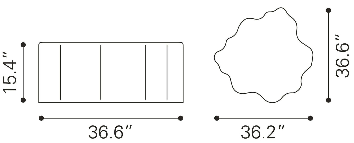 Kortha Metal Coffee Table, Antique Silver - Revel Sofa