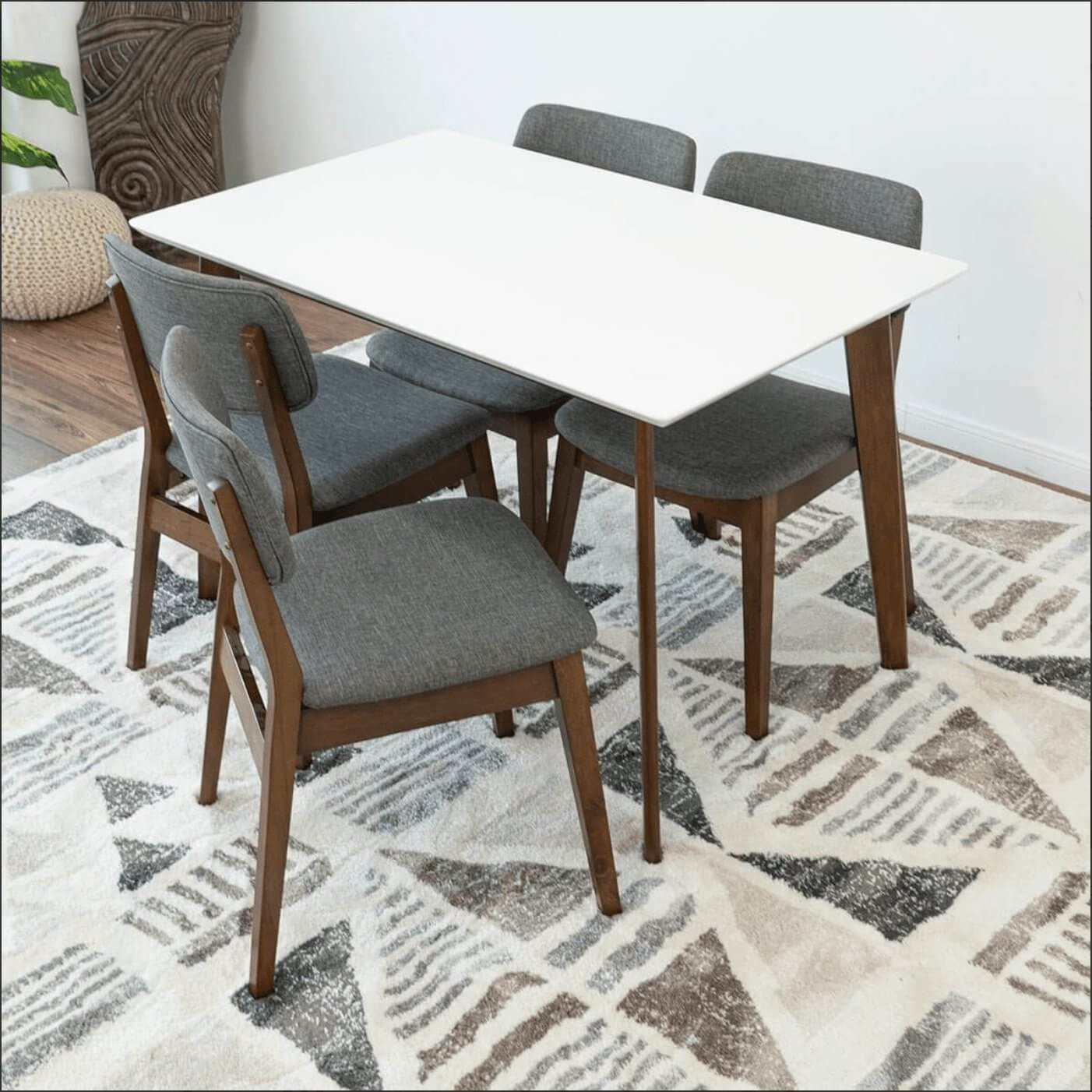 Levi MCM Style Solid Wood Rectangular Dining Table (Various Sizes) - Revel Sofa