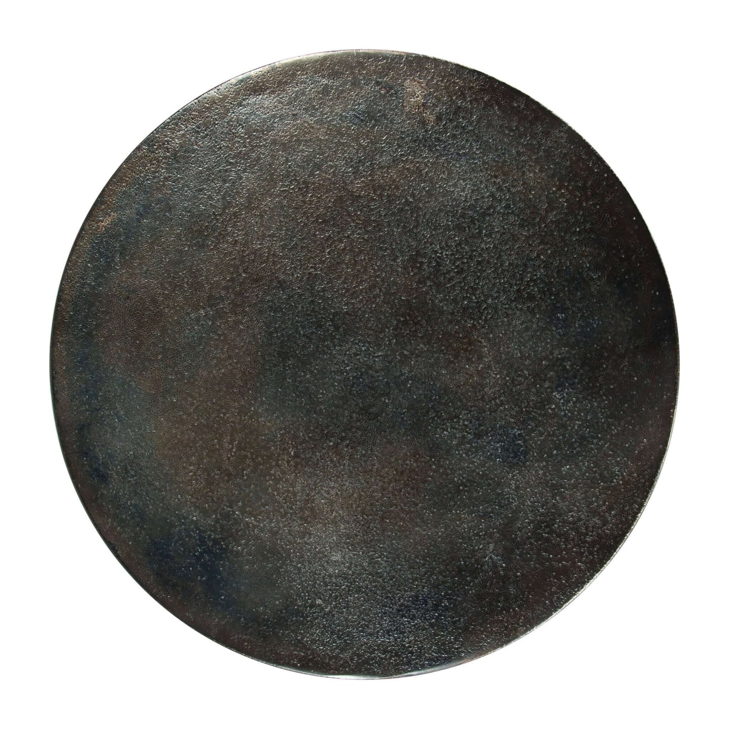 Lexi Metal Round Side End Table in Colors Charcoal or Antique Brass - Revel Sofa