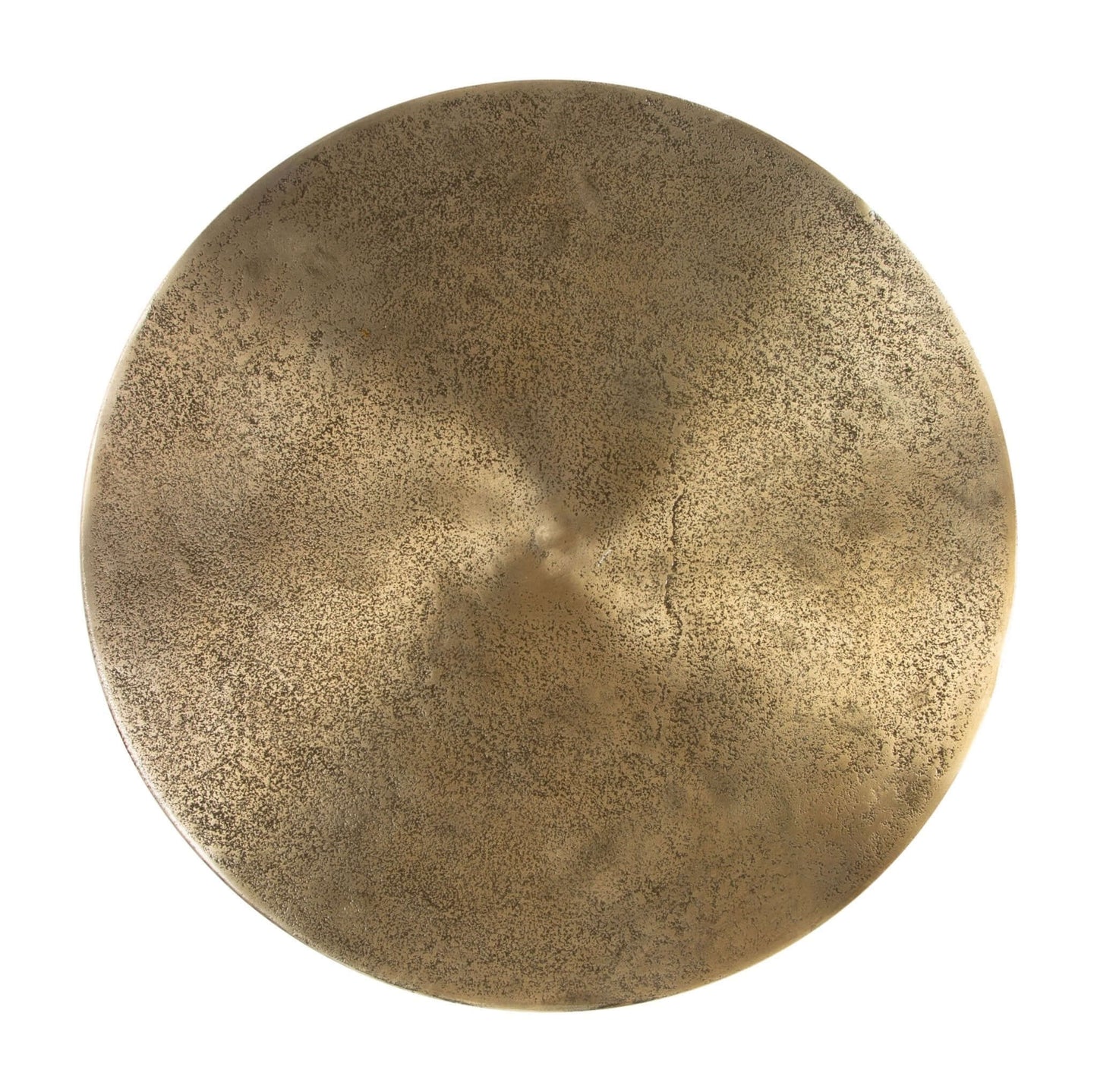 Lexi Metal Round Side End Table in Colors Charcoal or Antique Brass - Revel Sofa