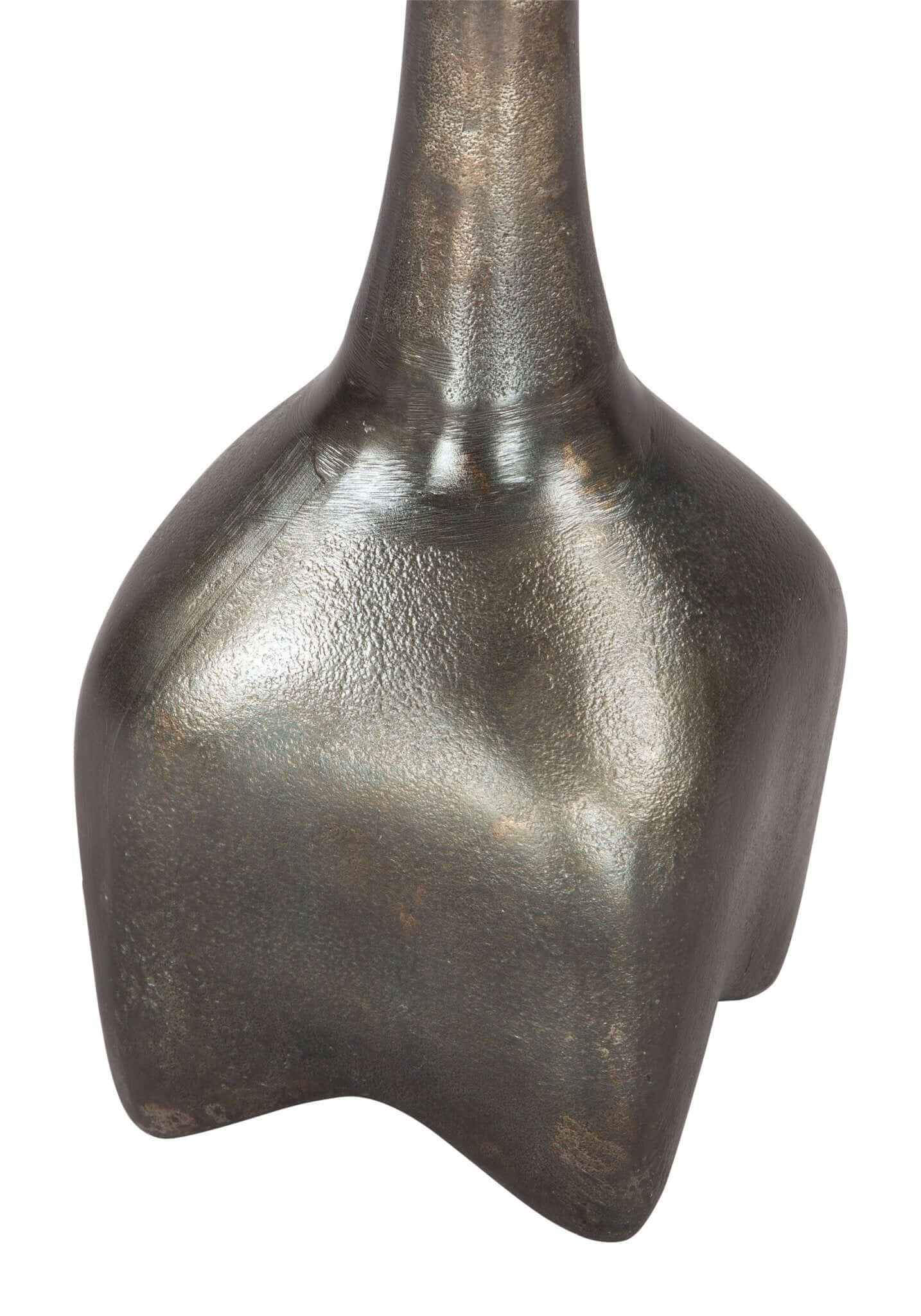 Lexi Metal Round Side End Table in Colors Charcoal or Antique Brass - Revel Sofa