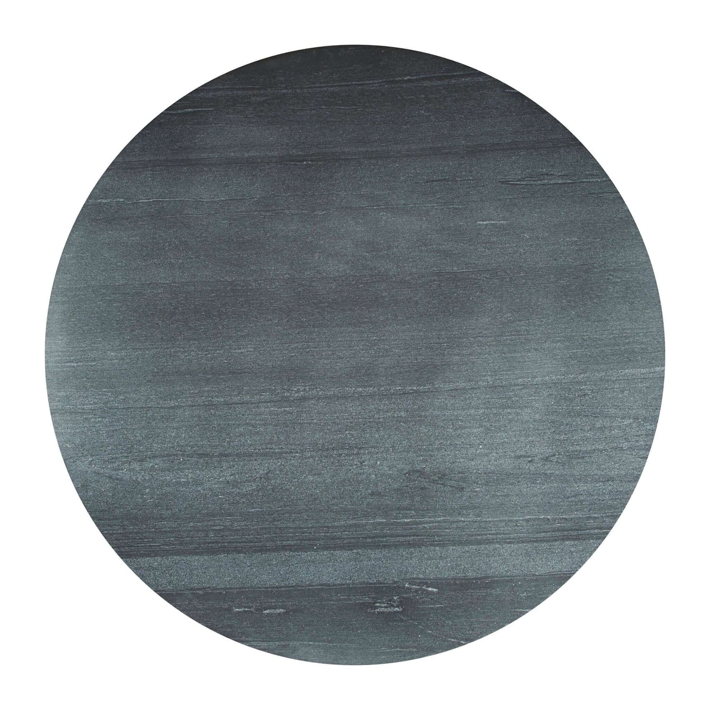 Metropolis Round Dining Table in Gray Top, Silver Base - Revel Sofa