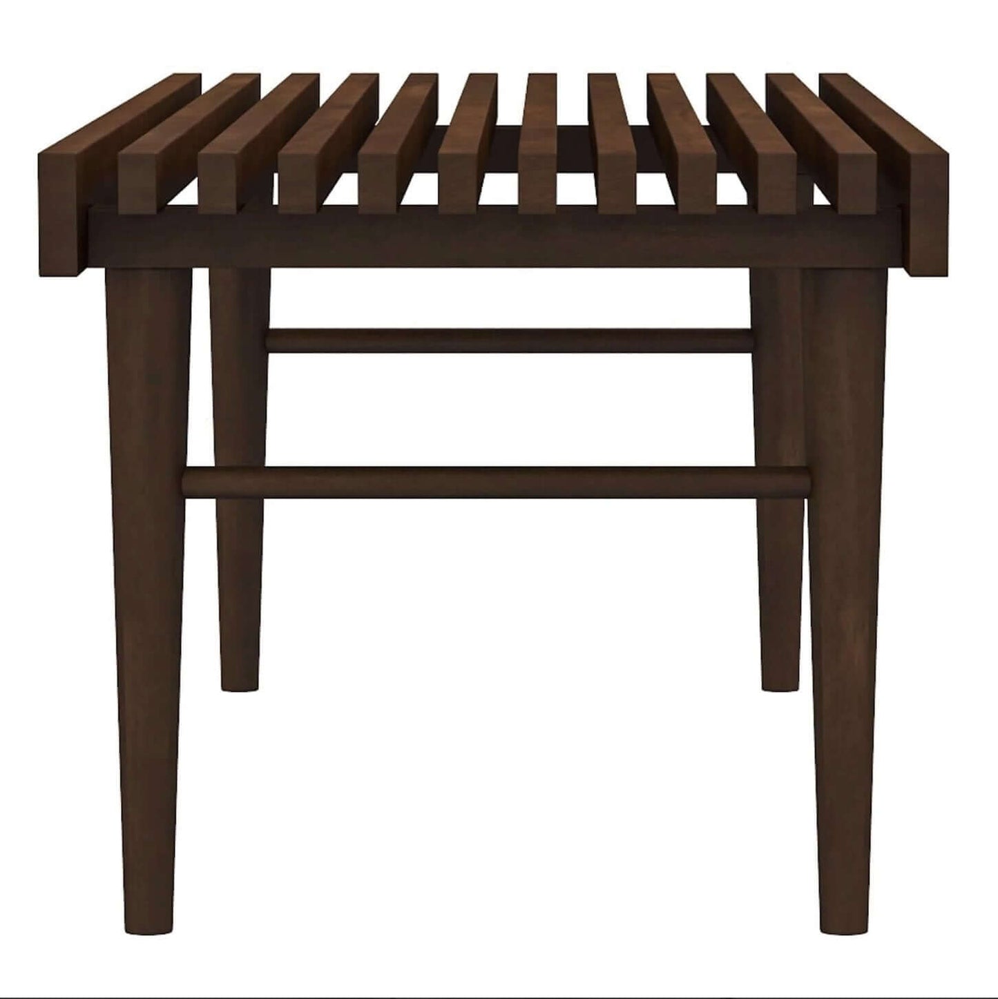 Mia MCM Style Slated Solid Wood Bench 47” - Revel Sofa