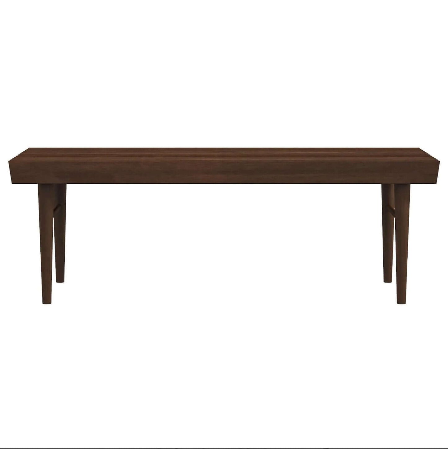 Mia MCM Style Slated Solid Wood Bench 47” - Revel Sofa