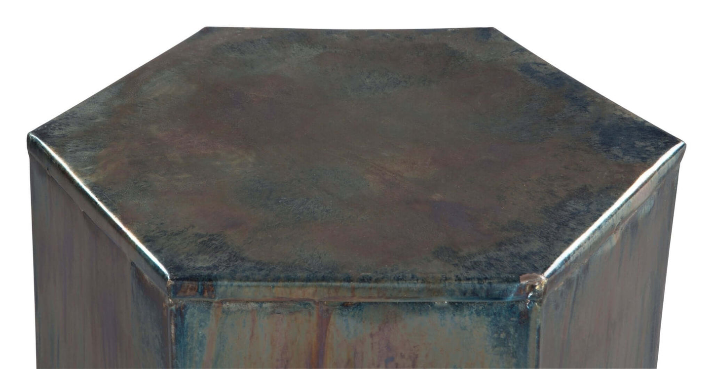 Mikah Metal Side Accent End Table - Multicolor - Revel Sofa