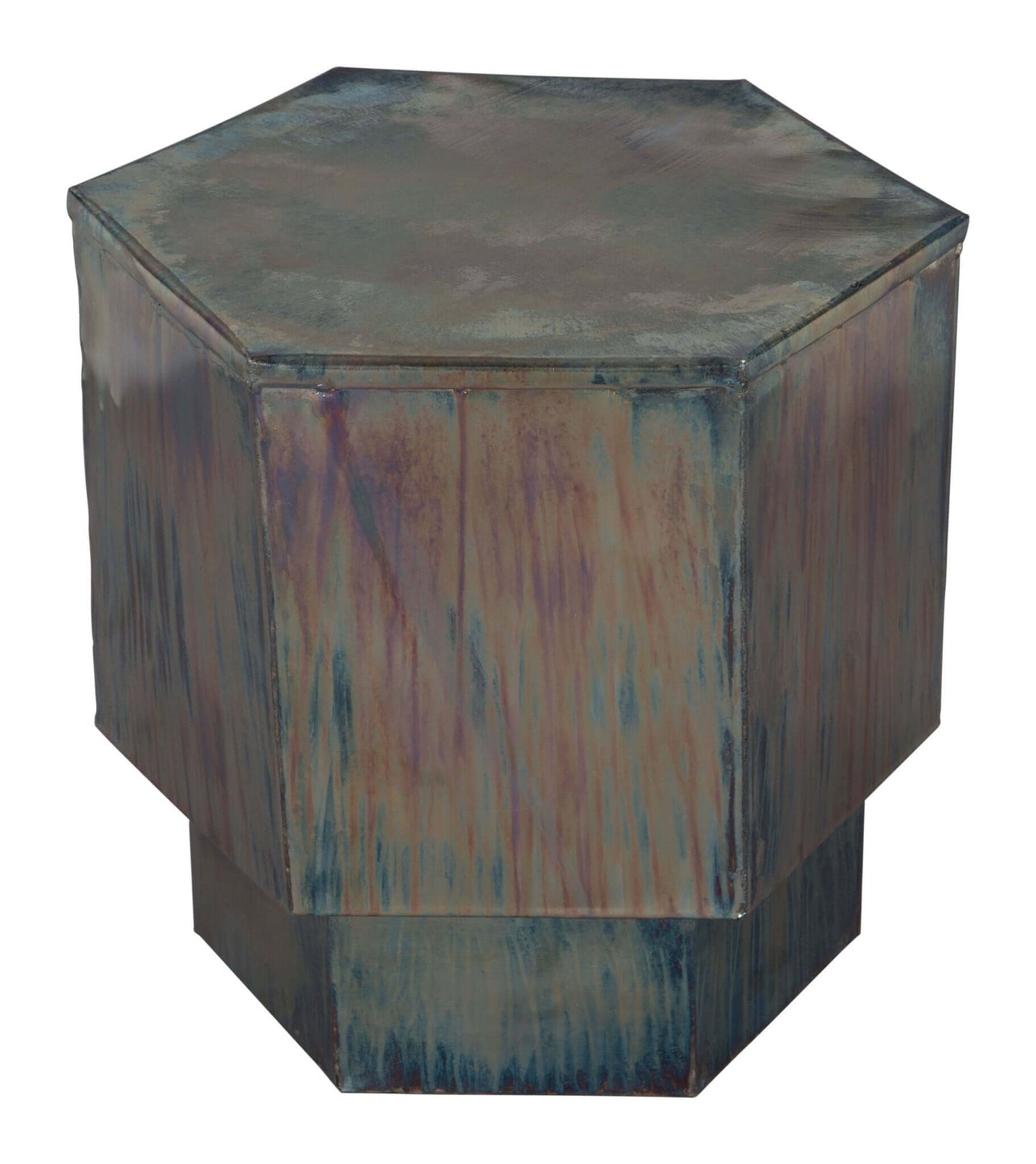 Mikah Metal Side Accent End Table - Multicolor - Revel Sofa
