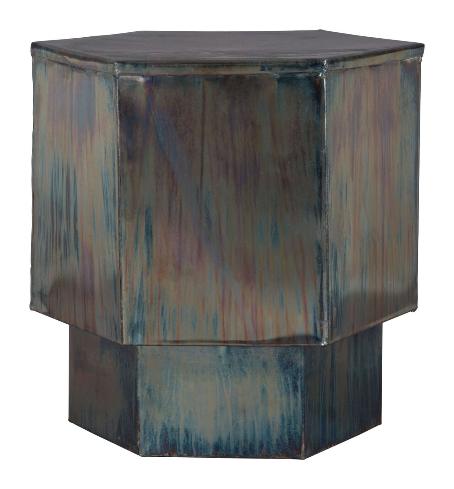 Mikah Metal Side Accent End Table - Multicolor - Revel Sofa