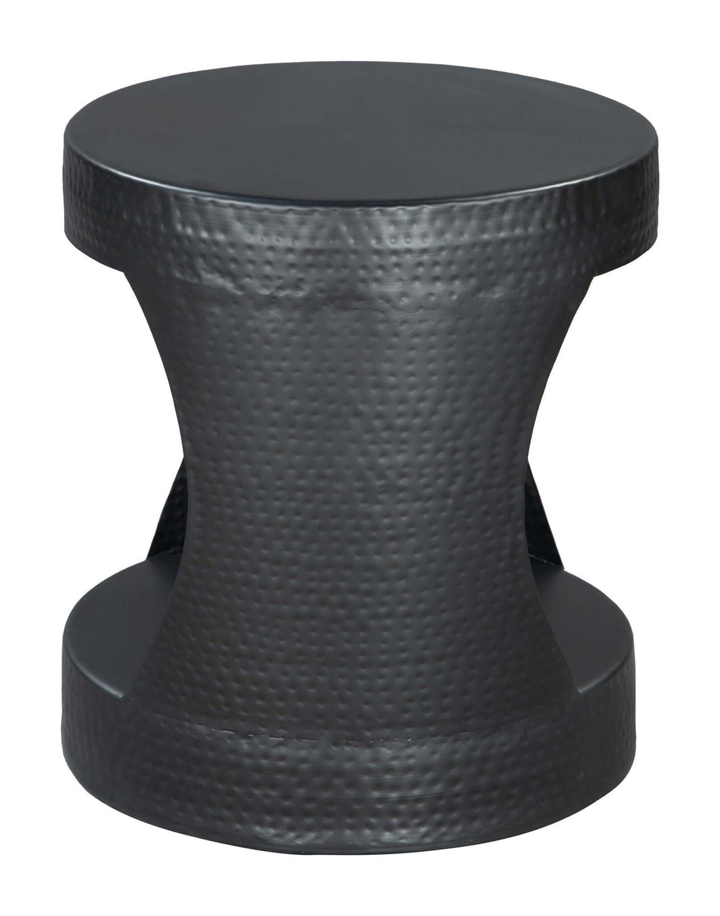 Nuuk Cylindrical Iron Side End Table in Black - Revel Sofa