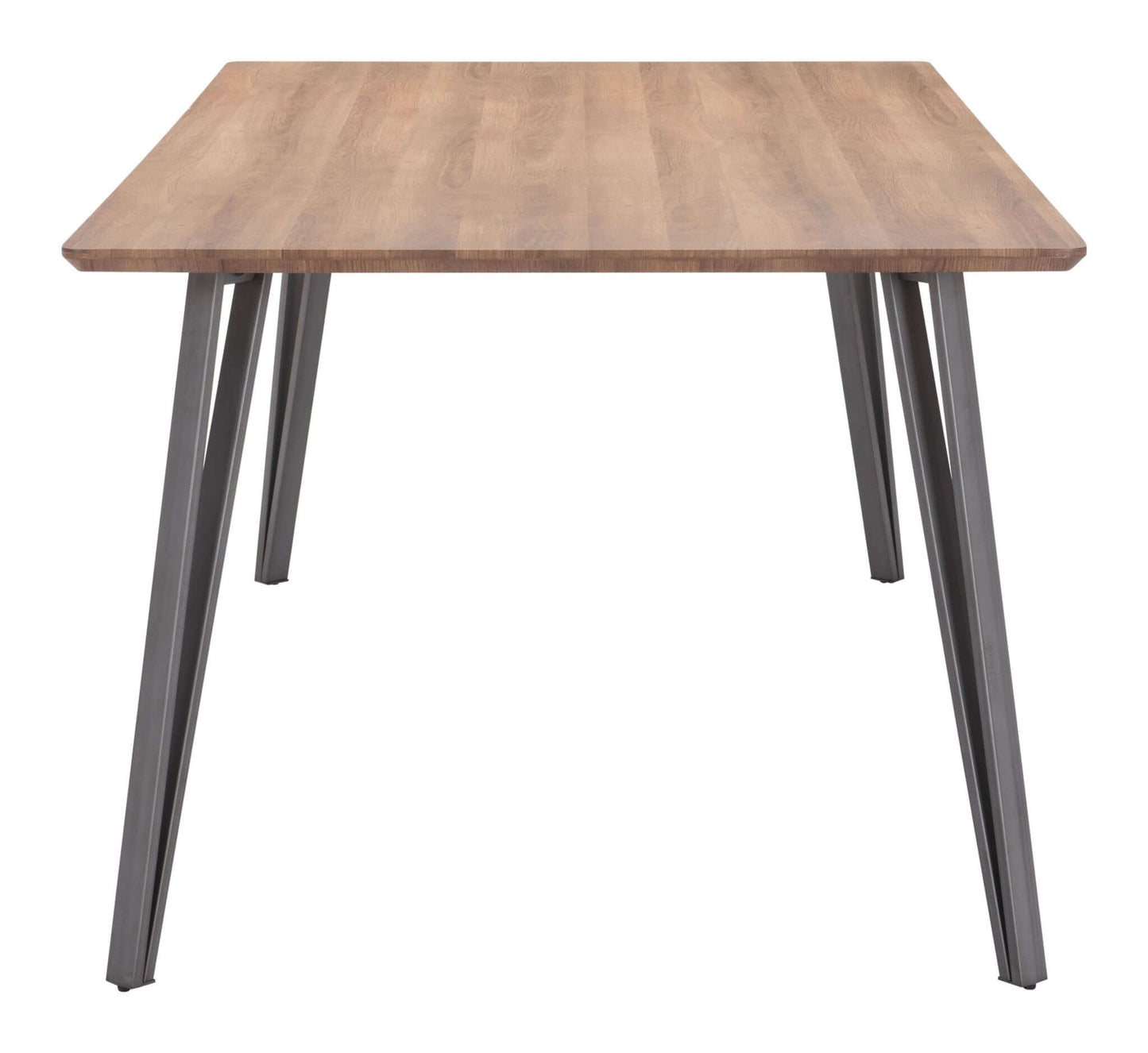 Perpignan Large Rectangular Dining Table Walnut Brown Top - Revel Sofa