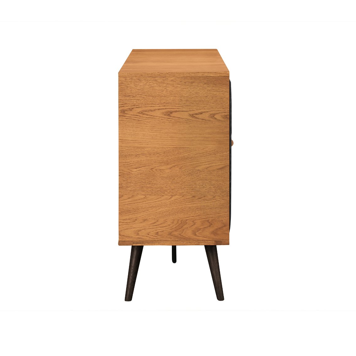 Solid Wood Three Drawer Double Dresser in Brown And Black 63" - Revel Sofa