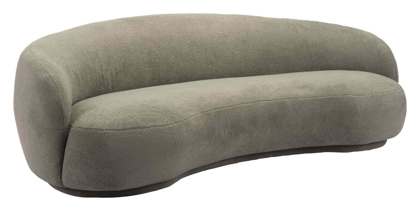 Tibet Modern Curvy Boucle Sofa 92” - Revel Sofa