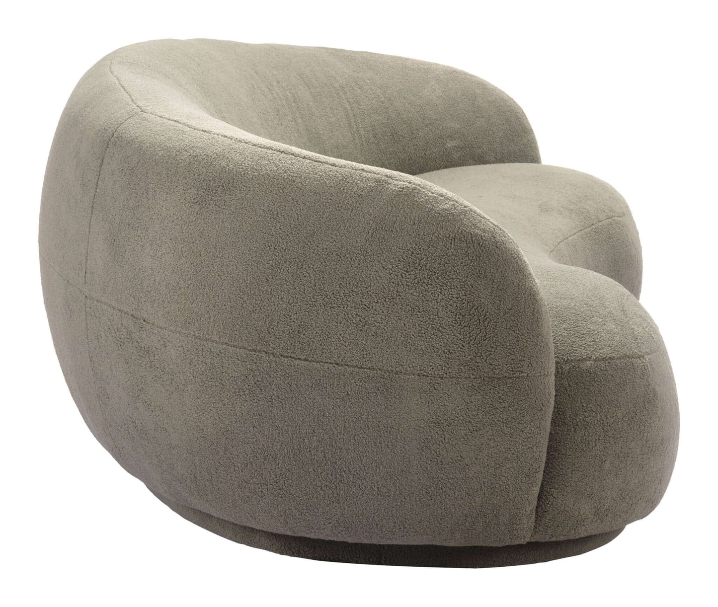 Tibet Modern Curvy Boucle Sofa 92” - Revel Sofa