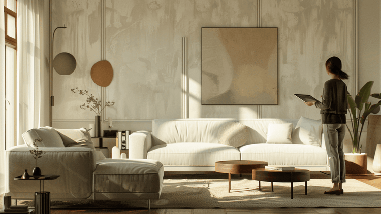 Why Furniture Looks Different Online: The Truth About Spatial Visualization (+ How to Fix It) in a modern living room setting.