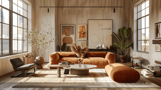 Stylish living room featuring a statement sofa for living room, showcasing modern decor and natural light.