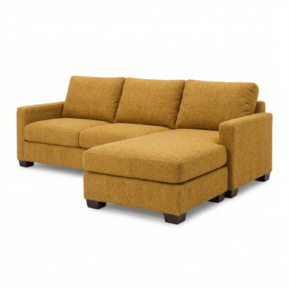 Modena Sectional Sofa – 120" L-Shaped, Hepburn Chai Tea