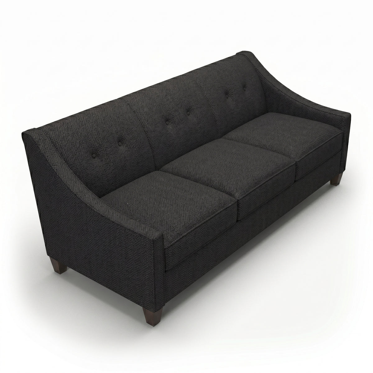 Berlin Classic Sofa – 87" American-Made 3-Seat Sofa - Catalina Charcoal - Fabric (6)