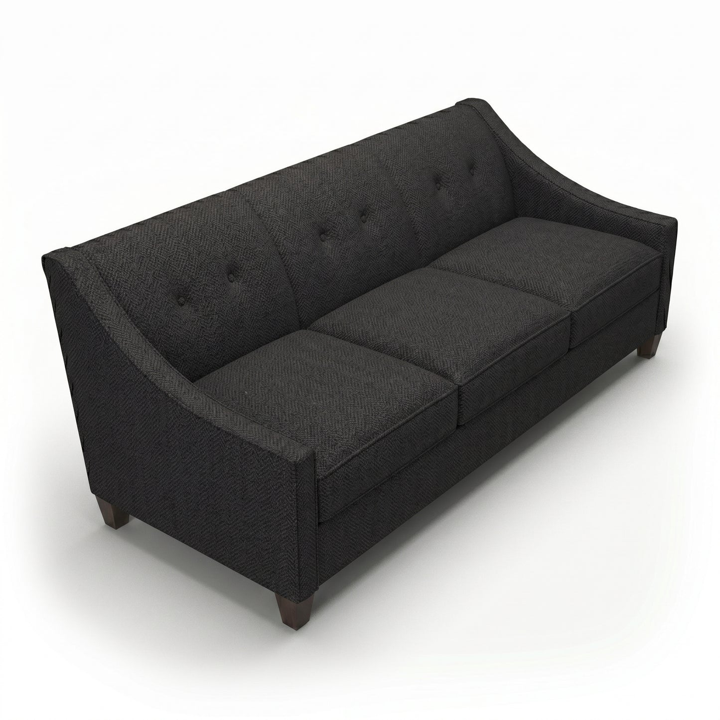 Berlin Classic Sofa – 87" American-Made 3-Seat Sofa - Catalina Charcoal - Fabric (6)