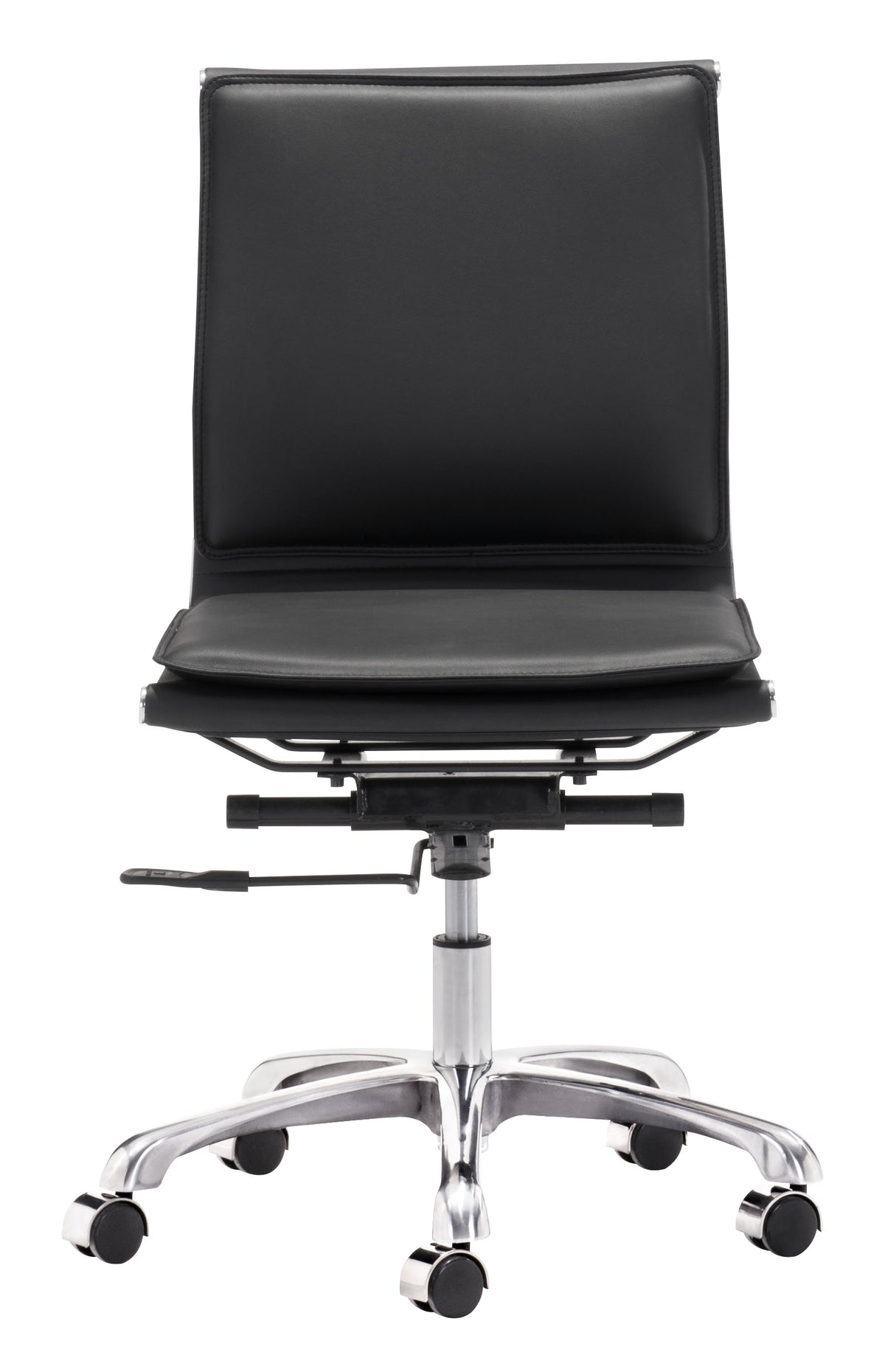 Lider Plus Armless Office Chair in Black