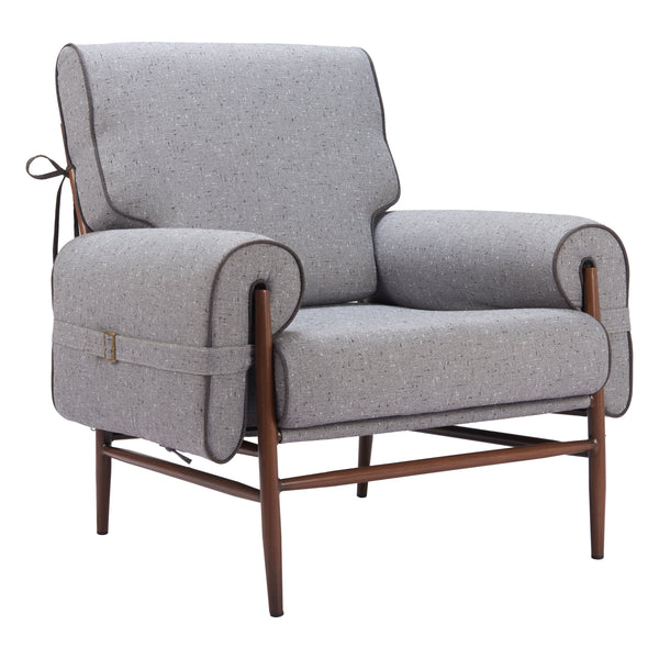Klem Gray Accent Chair