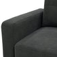 Priya Loveseat Dark Grey Nubby