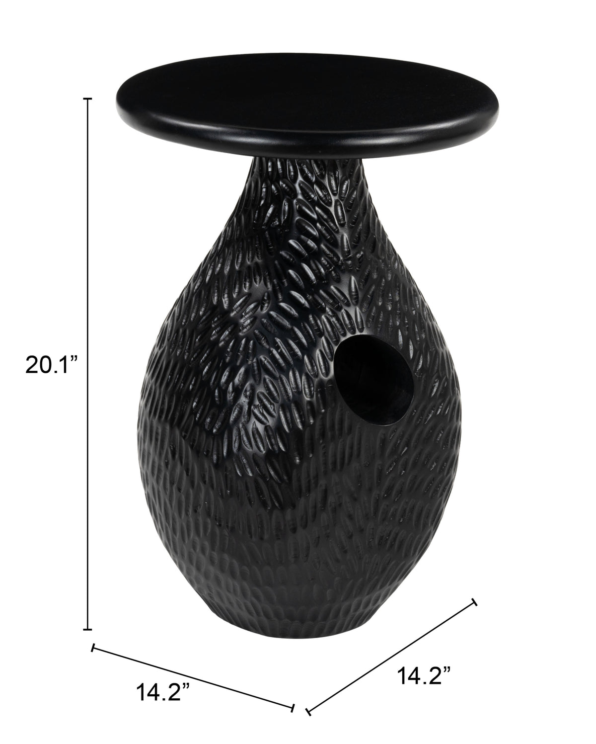 Piho Black Side Table