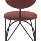 Novi Dining Chair (Set of 2) in Maroon Brown